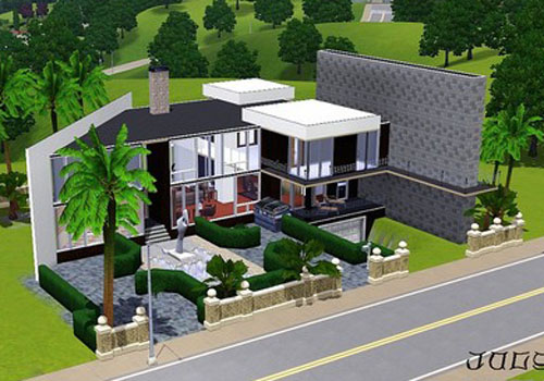 模拟人生3mod房建 七月小型家庭别墅下载