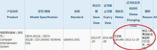 PS3入华无望 索尼已注销该设备3C认证