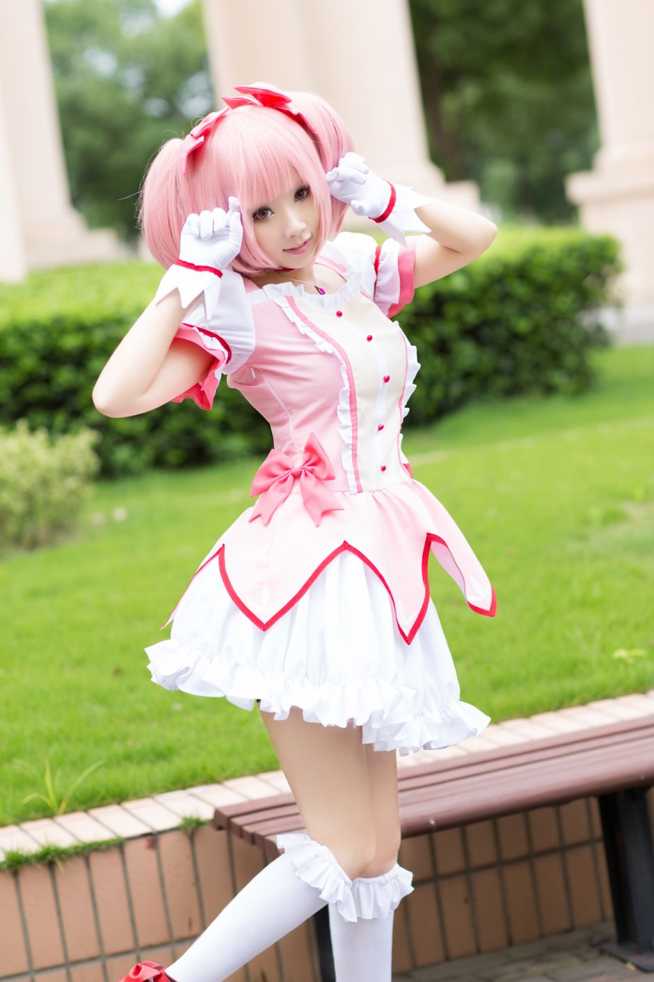 超萌软妹魔法少女小圆cosplay赏