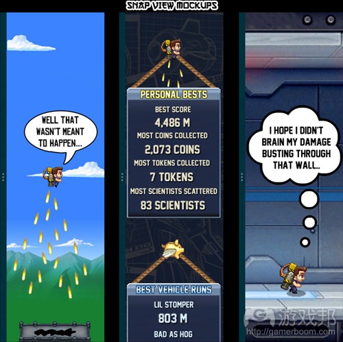 Jetpack Joyride（from gamasutra）