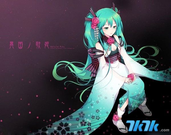 螺旋貓新片扮初音未來 櫻花和服美腿誘人(23)