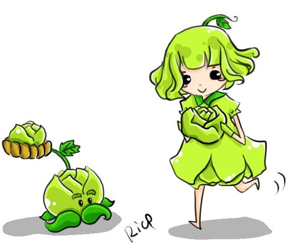 植物大戰殭屍擬人萌版漫畫第二彈2